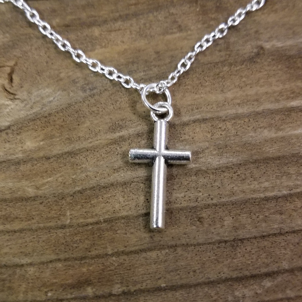 925 Silver Necklace Cross 12$